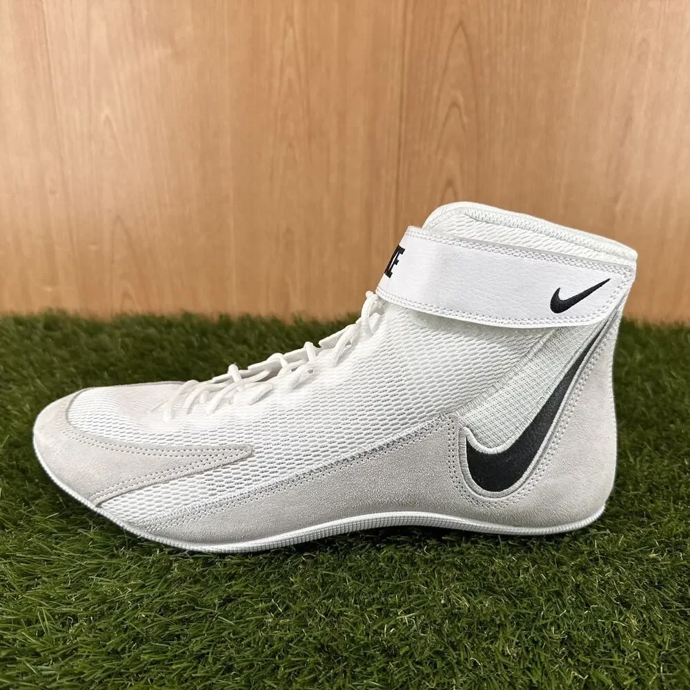 Nike Speedsweep VIII White Black Wrestling Shoes HF9132-100 Men's Size 13